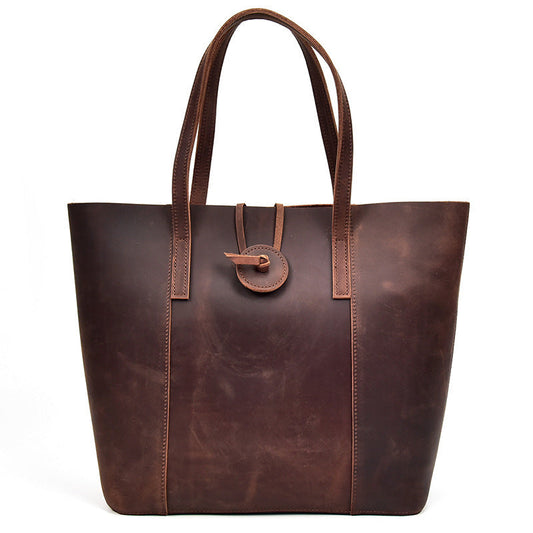 Elegant and Durable Women's Leather Tote Handbag