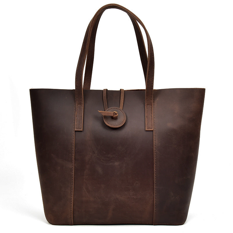 Elegant and Durable Women's Leather Tote Handbag