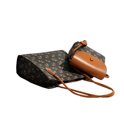 Niche Print Crossbody Bag for Women