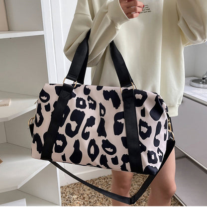 Cow Print Women's Travel Duffel Bag - Spacious & Stylish