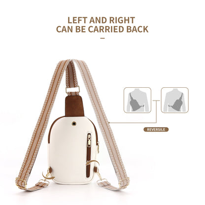 Detachable Leather Crossbody Bag - Dual-Purpose Design