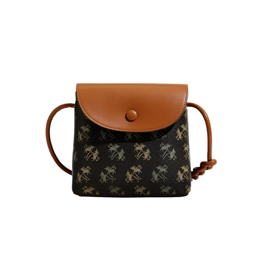 Niche Print Crossbody Bag for Women