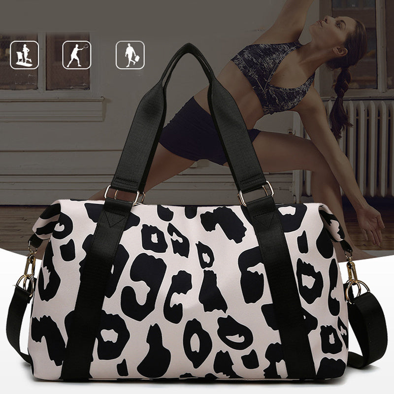 Cow Print Women's Travel Duffel Bag - Spacious & Stylish